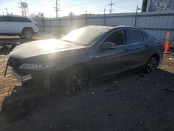 Salvage cars for sale at Chicago Heights, IL auction: 2016 Acura TLX Tech