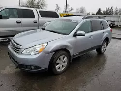 Salvage cars for sale at Woodburn, OR auction: 2012 Subaru Outback 2.5I Premium