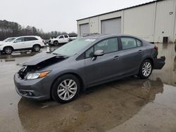 Salvage cars for sale at Gaston, SC auction: 2012 Honda Civic EX