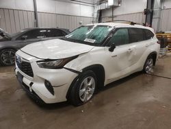 Salvage cars for sale from Copart Casper, WY: 2020 Toyota Highlander Hybrid LE