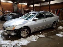 Honda Accord ex salvage cars for sale: 2007 Honda Accord EX