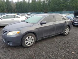 Salvage cars for sale from Copart Graham, WA: 2010 Toyota Camry Base