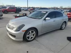 Salvage cars for sale at Grand Prairie, TX auction: 2003 Infiniti G35