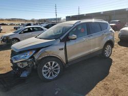 Salvage cars for sale from Copart Colorado Springs, CO: 2017 Ford Escape Titanium