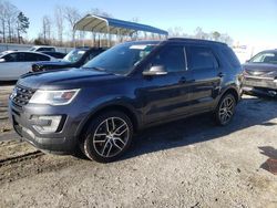 Salvage cars for sale at Spartanburg, SC auction: 2017 Ford Explorer Sport