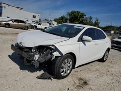 Toyota Corolla l salvage cars for sale: 2016 Toyota Corolla L