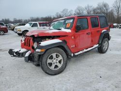 Vehiculos salvage en venta de Copart Ellwood City, PA: 2021 Jeep Wrangler Unlimited Sport