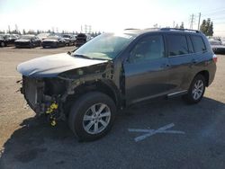 Salvage cars for sale at Rancho Cucamonga, CA auction: 2011 Toyota Highlander Base