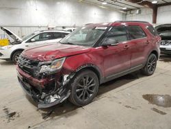 Salvage cars for sale at Milwaukee, WI auction: 2017 Ford Explorer XLT