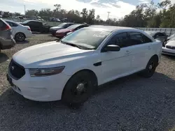 Salvage cars for sale at Riverview, FL auction: 2013 Ford Taurus Police Interceptor