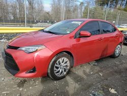 Toyota Corolla l salvage cars for sale: 2018 Toyota Corolla L