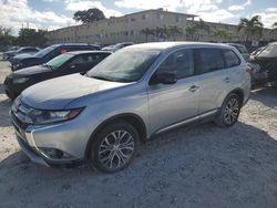 Salvage cars for sale from Copart Opa Locka, FL: 2016 Mitsubishi Outlander ES