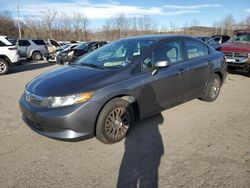 Salvage cars for sale at Marlboro, NY auction: 2012 Honda Civic LX