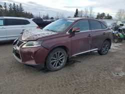 Salvage cars for sale from Copart Bowmanville, ON: 2015 Lexus RX 350 Base