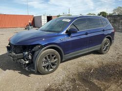 Salvage cars for sale at Homestead, FL auction: 2022 Volkswagen Tiguan SE