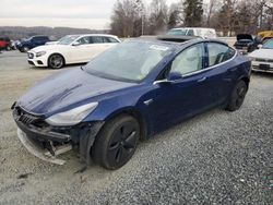 Salvage cars for sale at Concord, NC auction: 2018 Tesla Model 3