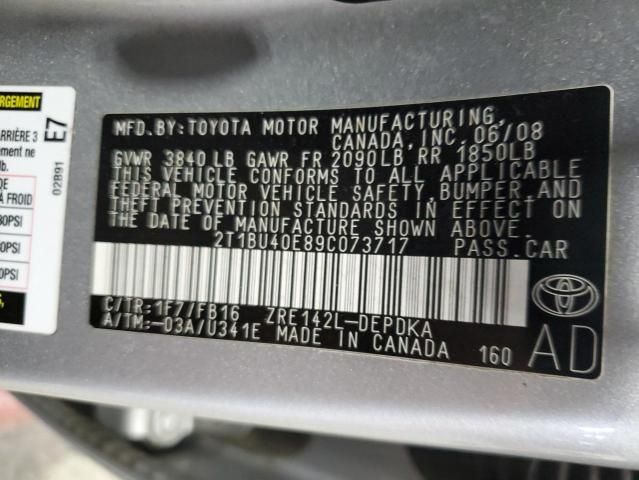 2009 Toyota Corolla Base