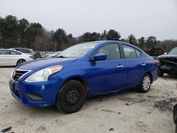 Salvage cars for sale from Copart Mendon, MA: 2016 Nissan Versa S