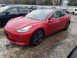 Salvage cars for sale at North Billerica, MA auction: 2020 Tesla Model 3