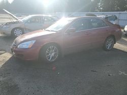 Salvage cars for sale from Copart Arlington, WA: 2006 Honda Accord EX