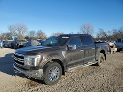 Salvage cars for sale at Des Moines, IA auction: 2024 Ford F150 Lariat