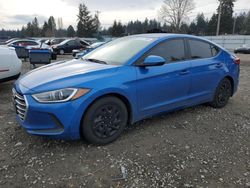 Salvage cars for sale at Graham, WA auction: 2017 Hyundai Elantra SE