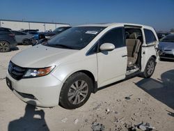 Salvage cars for sale from Copart Haslet, TX: 2016 Honda Odyssey EXL