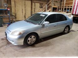 Salvage cars for sale at Rapid City, SD auction: 2005 Honda Civic Hybrid