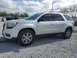 Salvage cars for sale at Riverview, FL auction: 2015 GMC Acadia SLE