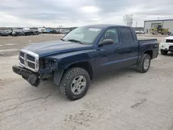 Salvage cars for sale at Kansas City, KS auction: 2006 Dodge Dakota Quad SLT