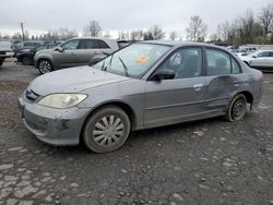 Salvage cars for sale at Portland, OR auction: 2004 Honda Civic LX