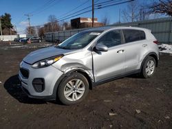 Salvage cars for sale at New Britain, CT auction: 2017 KIA Sportage LX