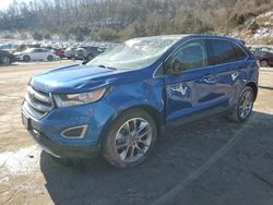 Salvage cars for sale at Hurricane, WV auction: 2018 Ford Edge Titanium