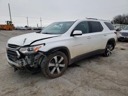 Chevrolet salvage cars for sale: 2018 Chevrolet Traverse LT