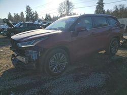 Toyota Highlander Vehiculos salvage en venta: 2020 Toyota Highlander Platinum