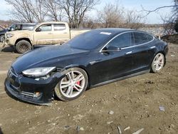 Salvage cars for sale at Baltimore, MD auction: 2014 Tesla Model S