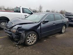 Salvage cars for sale at auction: 2007 Honda Accord EX