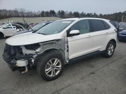 Salvage cars for sale at Exeter, RI auction: 2015 Ford Edge SEL