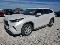 Salvage cars for sale at Temple, TX auction: 2024 Toyota Highlander Hybrid LE