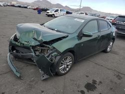 Salvage cars for sale at North Las Vegas, NV auction: 2015 Toyota Corolla L