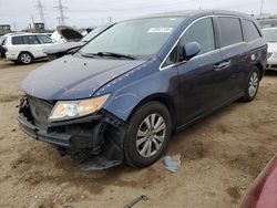 Salvage cars for sale at Elgin, IL auction: 2015 Honda Odyssey EXL