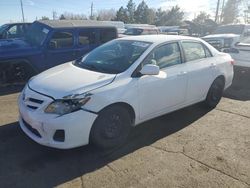 Salvage cars for sale at Denver, CO auction: 2012 Toyota Corolla Base