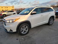 Salvage cars for sale at Wilmer, TX auction: 2015 Toyota Highlander XLE