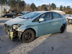 Salvage cars for sale at Mendon, MA auction: 2015 Toyota Prius