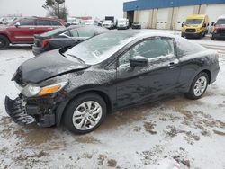 Salvage cars for sale at Woodhaven, MI auction: 2015 Honda Civic LX