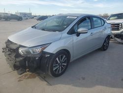 Salvage cars for sale at Grand Prairie, TX auction: 2021 Nissan Versa SV