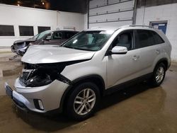 Salvage cars for sale at Blaine, MN auction: 2015 KIA Sorento LX