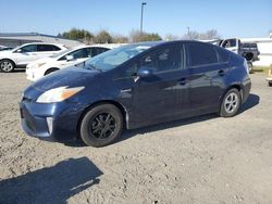 Salvage cars for sale at Sacramento, CA auction: 2013 Toyota Prius