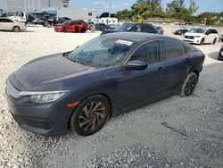 Salvage cars for sale at Opa Locka, FL auction: 2017 Honda Civic EX