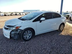 Salvage cars for sale at Phoenix, AZ auction: 2012 Honda Civic LX